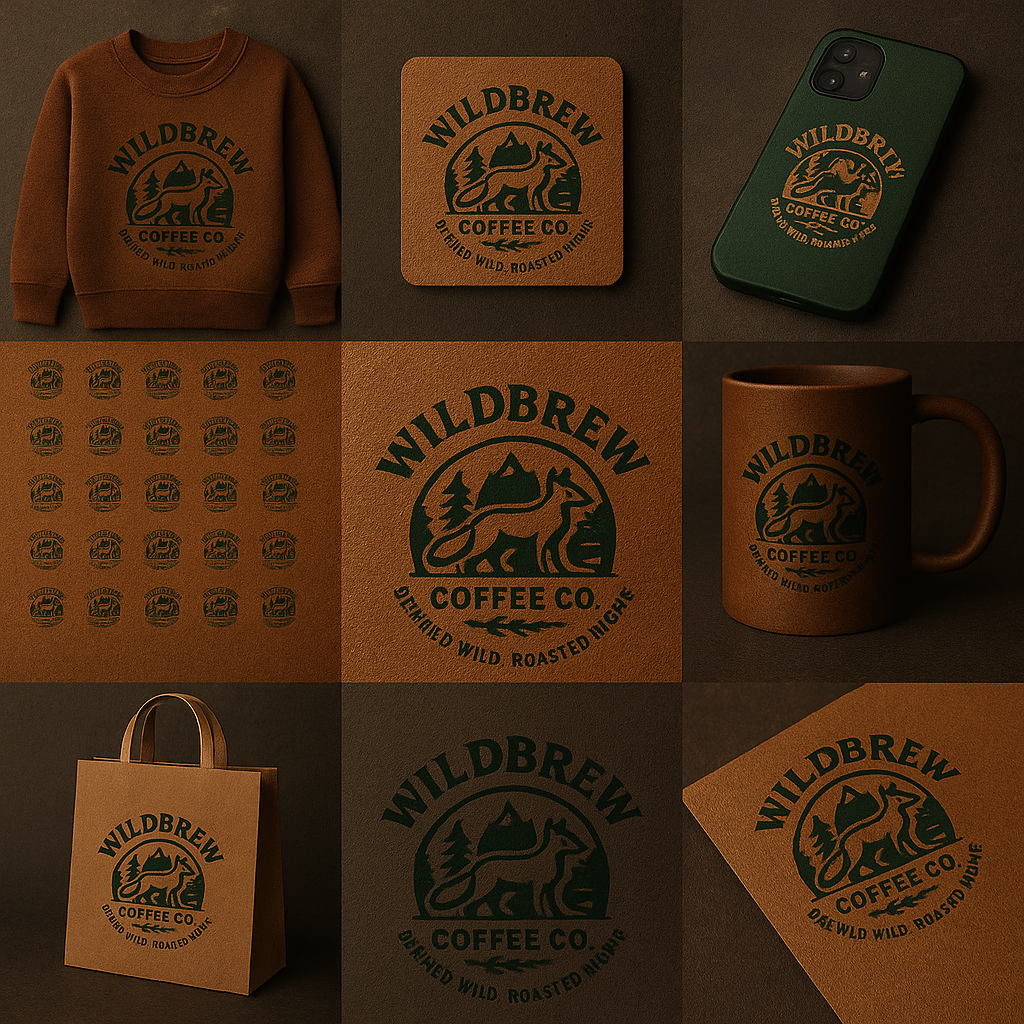 🌿☕ WildBrew Coffee Co. — Brand Identity brandindetitydesign branding coffee brand design designportfolio digital marketing freelancer design graphic design graphic designer logo logo design logo designer logoinspiration minimal logo design social media marketing