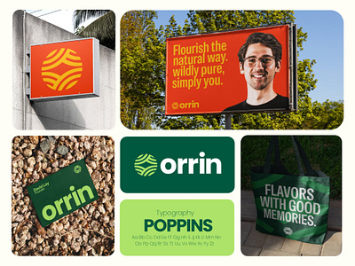 Orrin - Nature - Agriculture - Agro - Leaf - Flower Logo & Brand abstract logo agriculture agro app icon brand identity brand logo branding business branding farners flower green green logos leafs logo designs nature seeds visual identity