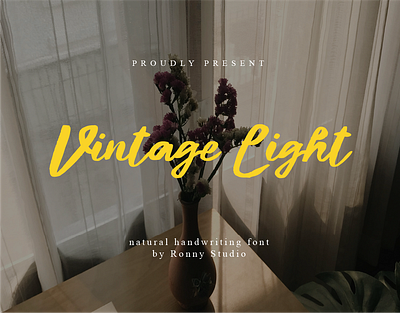 Vintage Light - Natural Handwriting Font font font duo compatible
