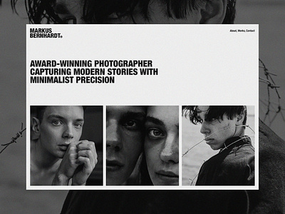 Markus Bernhardt® — Editorial Web Design clean website design editorial design editorial landing page editorial web design editorial wedsite landing page minimal web design minimalist landing page personal branding photographer landing page photographer portfolio photographer web design photographer website photography typographical landing page ui design visual design visual designer web design website concept