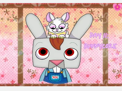 Julesthetic Day 11: bunnycore art post art tag digital art drawing fan art graphic design illustration