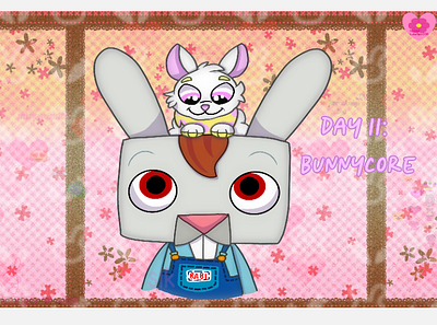 Julesthetic Day 11: bunnycore art post art tag digital art drawing fan art graphic design illustration