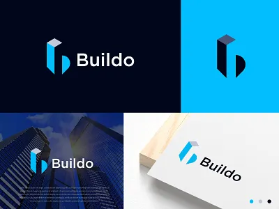 Letter B Logo agency b logo design brand identity branding building construction creative cube cube logo letter b logo logo minimalist logo
