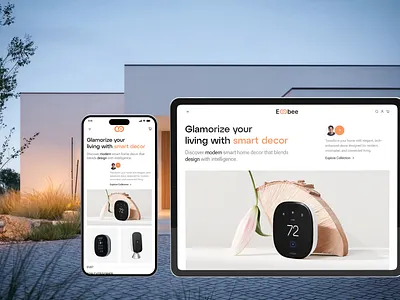 Smart Home Decor Website ecommerce ecommerceapp ecommercedesign ecommercewebsite ecomwebsite landingpagedesign minimaldesign onlinestore productpage responsiveui uidesign uiinspiration uiux uxdesign webdesign