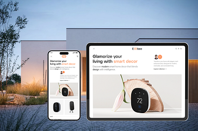 Smart Home Decor Website ecommerce ecommerceapp ecommercedesign ecommercewebsite ecomwebsite landingpagedesign minimaldesign onlinestore productpage responsiveui uidesign uiinspiration uiux uxdesign webdesign