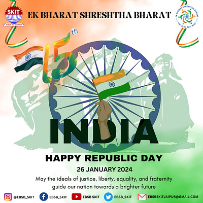 Republic Day Post graphic design