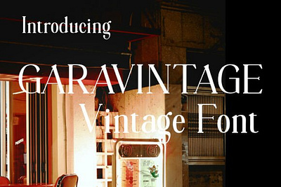 Garavintage Font typeface typography vintage elegant vintage fonts