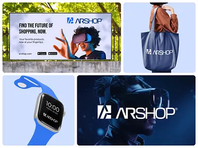AR Shop Branding: Ecommerce Store Design & Visual Identity brand identity branding design graphic design icon logo logo design ui visual identity