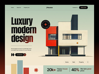 Real Estate Website UI Design agent apartment architecture building clean design home house landing landing page properties property real estate realestate ui ui design ux web web design website