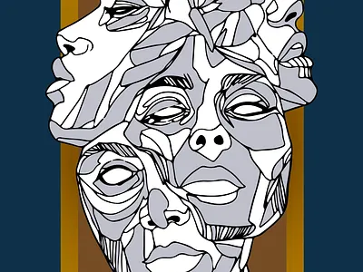 Reflection souls graphic design illustration illustrator vector art