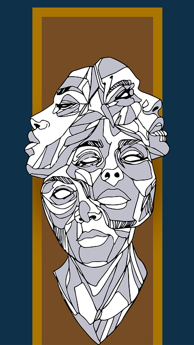 Reflection souls graphic design illustration illustrator vector art
