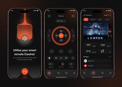 Smart Remote Mobile App air airconditionercontrol appinterface cooldesigns iotappdesign mobile app mobileappdesign nextgenapps remote smartacremote smartcontrols smarthomeapp smartliving ui uiuxdesign