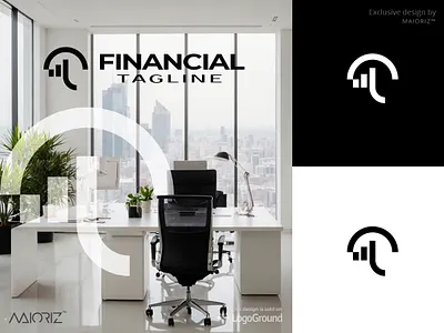Finances Umbrella Icon Logo brand branding business charts finances graphic design investment logo logo design logotype money umbrella