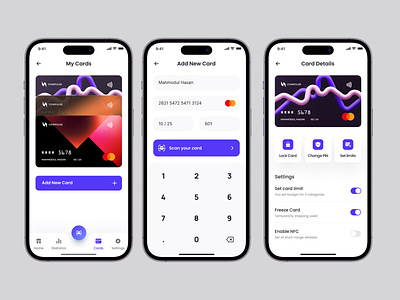 Fintech Finance Cards Detilis budgeting app mobile ui design crypto wallet app digital wallet mobile ui fintech mobile app ui design inance mobile app ux design investment mobile app mobile banking app neobank app ux designer payment app personal finance app ux ui