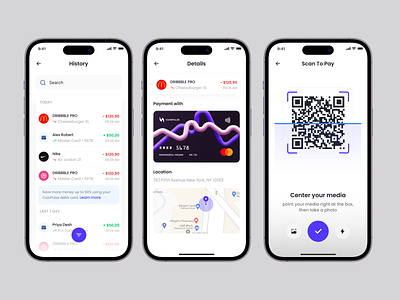 Fintech Finance App Transactions budgeting app mobile crypto wallet app ux crypto wallet app ux designer digital wallet mobile ui finance mobile app fintech mobile app investment mobile app mobile banking app payment app mobile u personal finance app