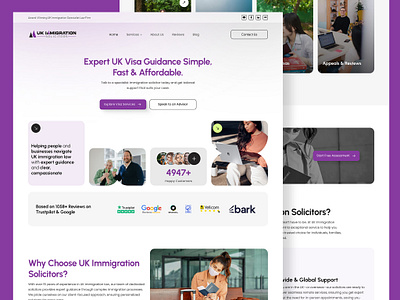 Immigration Website UI UX clean ui graphic design immigration intrective ui landing page modern design motion graphics passport ui ui ux uk ux visa web page website