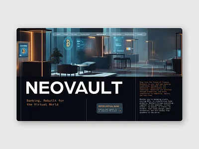 NeoVault — Enter the Crypto Vault of the Future ai b2b banking branding crypto darkmodedesign design digitalassets editorial design fintechui futuristic graphic design midjourney nft pitch deck design presentation design tech ui vrinterface web3design