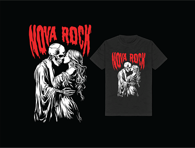 Nova Rock Festival Merch x Martgraphic apparel artwork branding clothing darkart design graphic illustration logo martgraphic novarock skull streetwear tattoo tshirtdesign ui vector