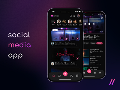 Social Media Mobile iOS App Design app app design app design concept app design template app interface app ui dark theme dashboard dashboard design design mobile mobile app mobile ui online product design social social media ui ux