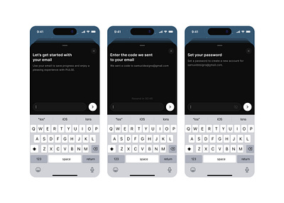 Create your account screens design product design ui ux design