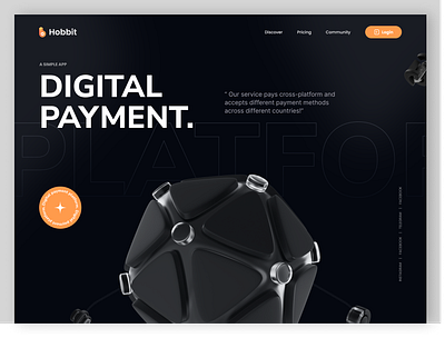 Digital Payment Landingpage app design branding design illustration logo ui ux vector web design