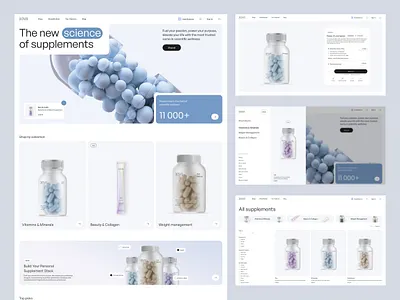 E-Commerce website | E-commerce product page | Wellness Branding dribble best shot e commerce e commerce design e commerce store ecommerce landing page ecommerce navigation ecommerce shop ecommerce website design landing page desig online shop online shopping online store product page supplements ui ux web design website design