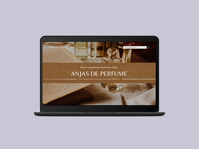 Perfume Landing Page design landing page perfume