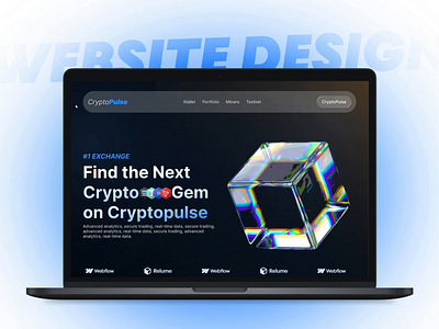 Modern Website UI/UX Design - CryptoPulse modern website ui ui design uiux design user interface design website design