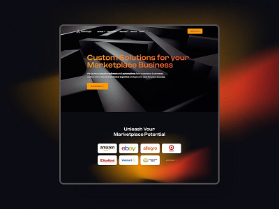 Deltologic 3d amazon animation clean design homepage technology ui ux webdesign