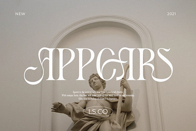 APPEARS - Display Serif appears display serif branding font classic font classic typeface classy font display serif font elegant font elegant serif fashion font fashionable font hipster font logo font vintage font