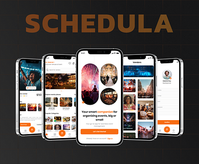 Schedula — Smart Event Management App UI appdesign appui cleanui designdaily eventapp eventmanagement eventplanner figmadesign interactiondesign minimalui mobileappdesign moderndesign productdesign ui uiinspiration uiuxdesign userinterface uxdesign