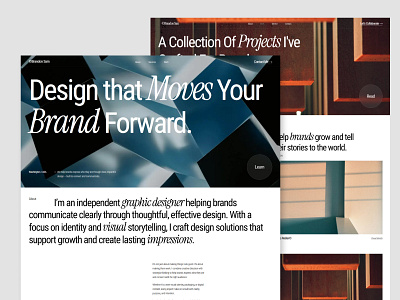 Portfolio BrandonSam® Freelance Graphic Designer - Web Design branding design graphic design minimalist design minimalist web design minimalist website typography ui uiux web design web template website ui design
