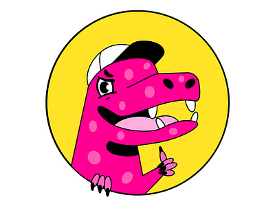 Dinosaur Patch character character design design illustration illustrator motion design motion graphics