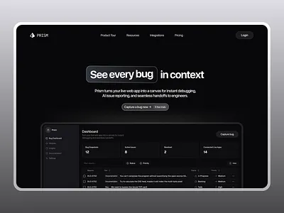 Prism - A SAAS for Bugs