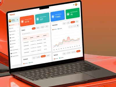 Trox: Logistics App Dashboard UI dashboard ui delivery application delivery dashboard delivery details delivery service dribble best shot ecommerce food delivery logistic dashboard management dashboard netro netrosystems orange order management order tracker parcel shipping supply chain tracker app