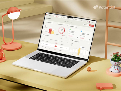 HireOn — Dashboard 3D Animation | SaaS App | Potential 2d 3d 3d animation after effect ai animation app animation cinema4d dashboard dashboard animation hireon hr motion graphics potential saas saas animation saas app ui ui animation ux