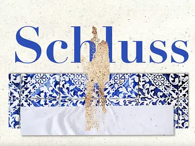 Barcelona animation collage poem sand