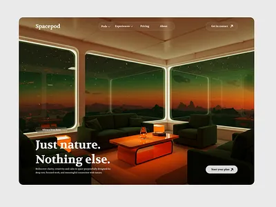 A Hero Section of a website design. design ui ux web design website