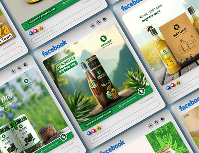 Branding and social media design project for NATURO branding design fashion flayer flayer graphic design illustration logo poster social medial