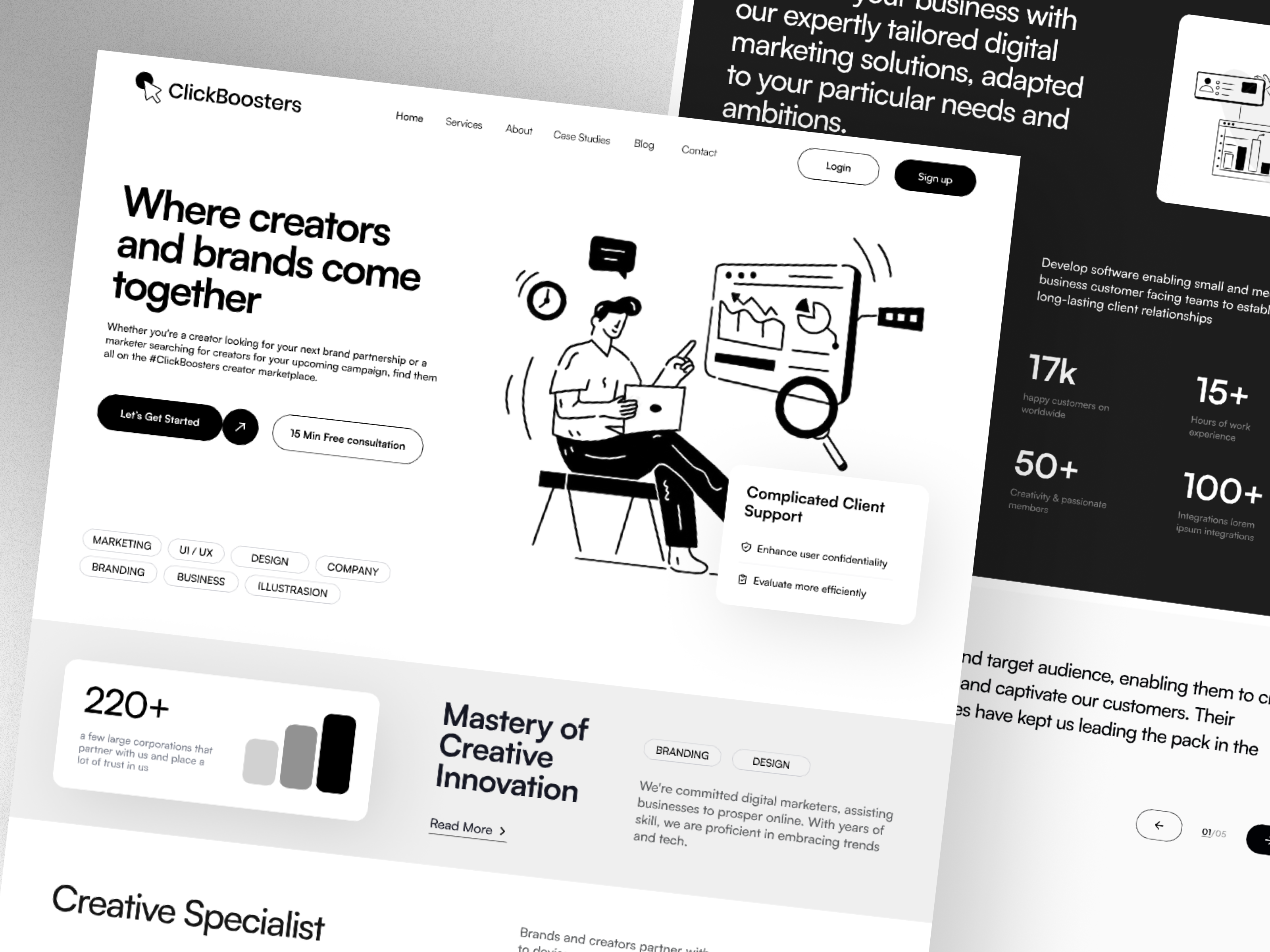 Example of Custom Landing Page Design & Development