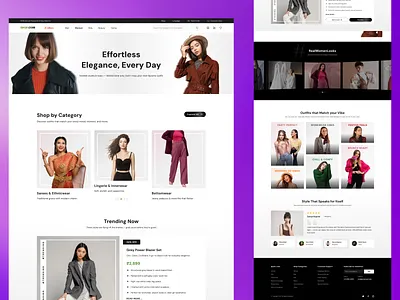 Fashion eCommerce UI – Where Style Meets Simplicity clothingstoreui ecommerceui fashionwebsitedesign figmawebdesign modernwebdesign onlineshoppingux productgridui styleguideux ui uiforfashion
