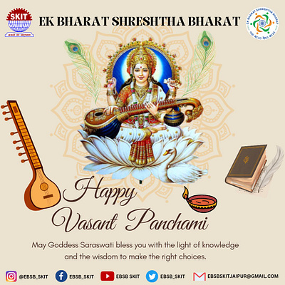 Vasant Panchami Post graphic design