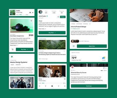Ed-tech Component Set - UI Exploration components design system ed edtech education figma graphic design product design sass ui uiux ux uxui web webapp