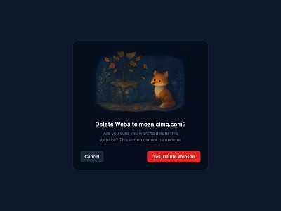 Confirmation Popup 🦊 design dialog minimal modal popup saas ui web design