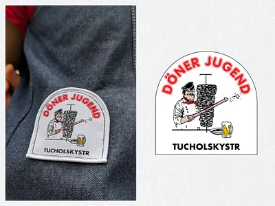 Döner Jugend berlin denim döner kebab logo patch turbojugend