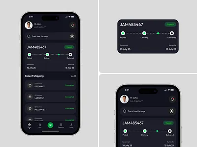 Logistics Mobile App app design delivery app driver app logistics logistics app map mobile mobile app shipping tracking tracking app ui ux