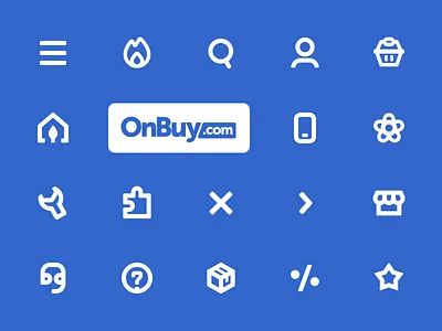Case study - Redesigning OnBuy’s Icons with Branded Experience custom icons design system design thinking ecommerce design figma design icon design icon redesign iconography problem solving product design ui ui icons visual design web design