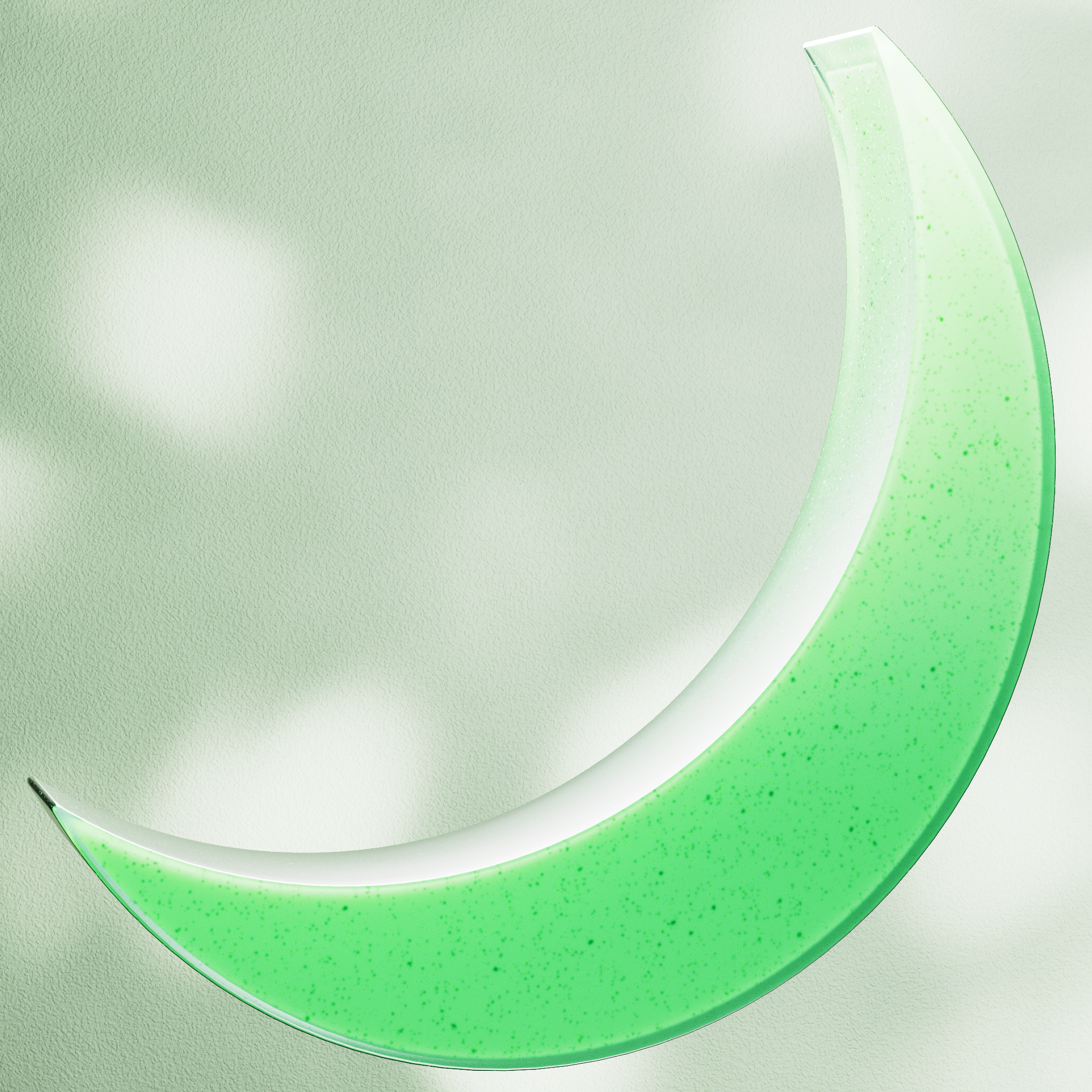 Moon 3d alan art branding cinema 4d clean design desn frosted glass graphic design green illustration minimal pastel redshift render soft ui visualization