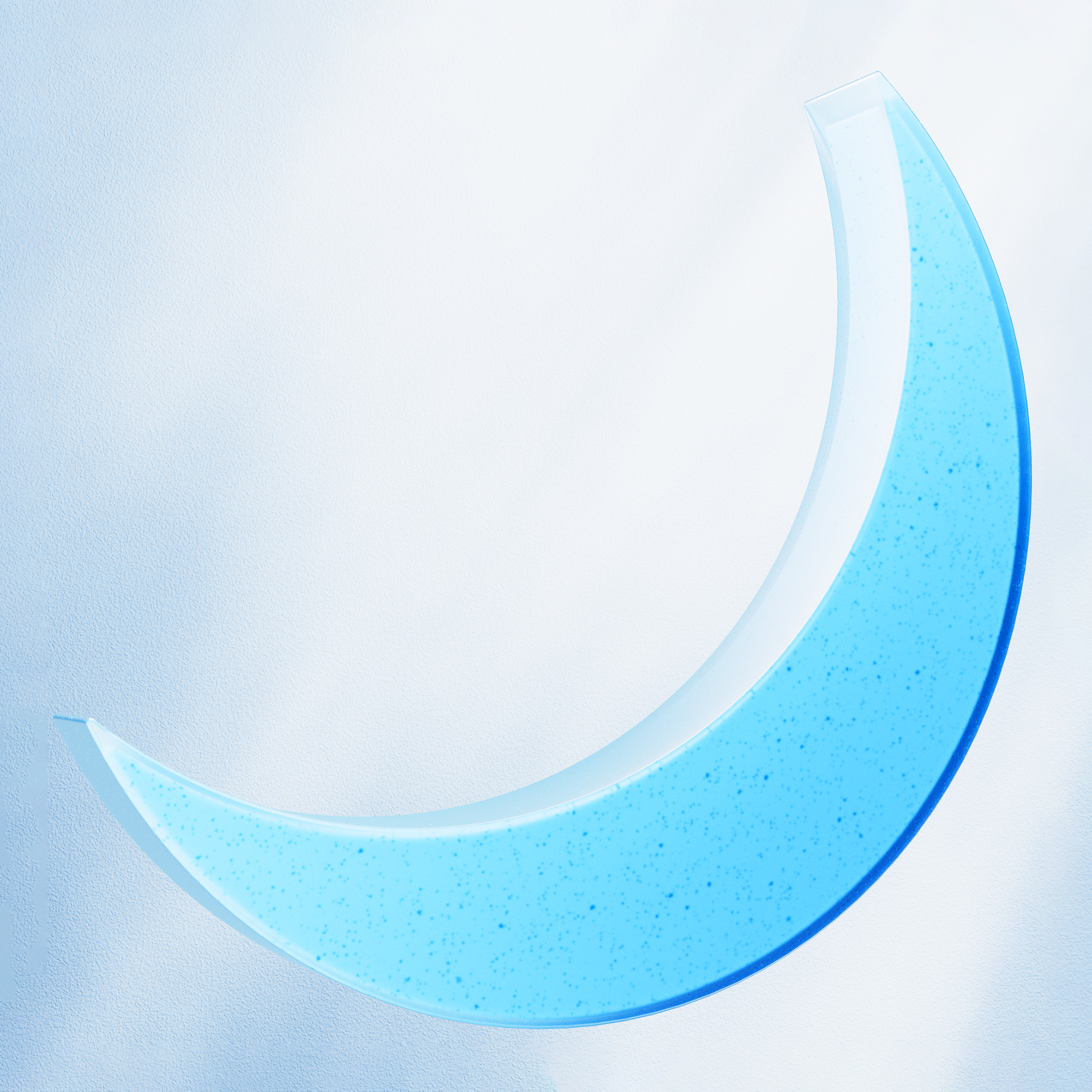 Moon 3d alan art blue branding clean crescent design frosted glass graphic design illustration minimal moon motion motion graphics render soft ui visualization