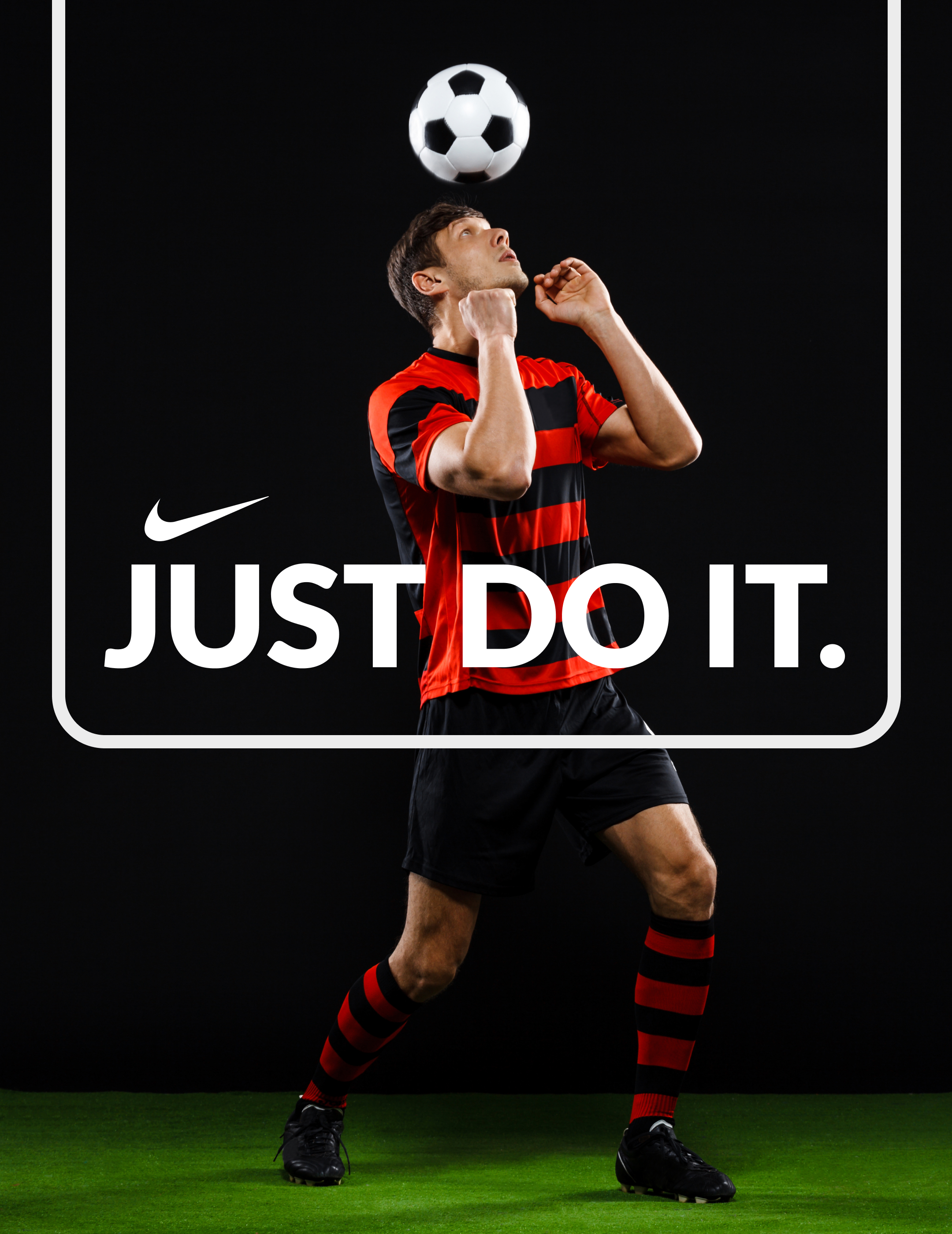 Football Poster Design ⚽🔥 | Just Do It Theme ball football football poster just do it nike poster design sport